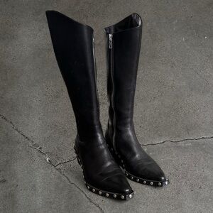 Rag & Bone Santiago Studded Leather Boots